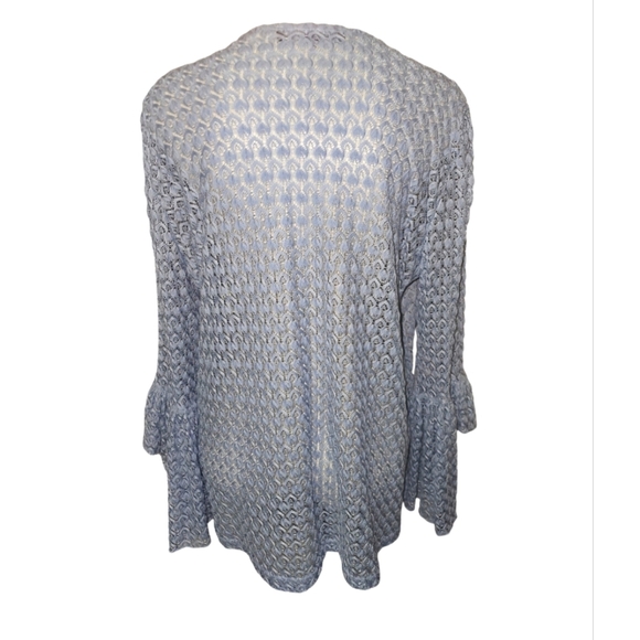 70s style Beaded Celestial Blue Crotchet Top Boho Bohemian - Picture 5 of 11